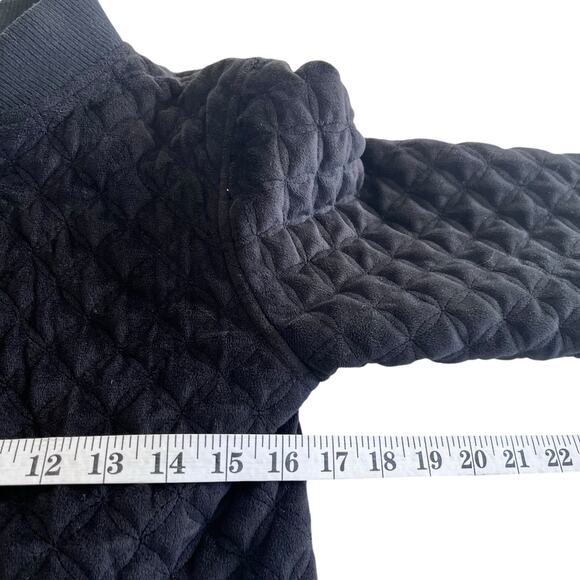 Appaman Girls Black Nikki Quilted Velour Bomber Jacket size 14 - Picture 8 of 10